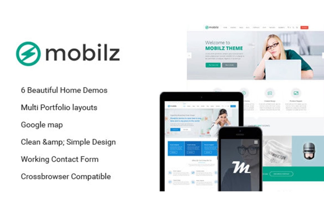 Mobilz - Responsive Multi-Purpose HTML Template