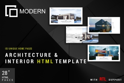 Modern Architecture Interior Template