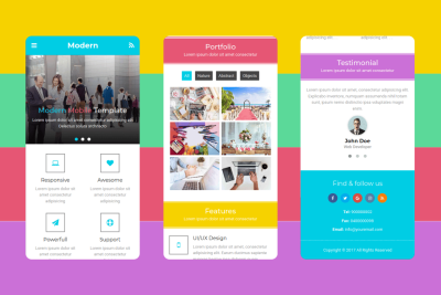 Modern - Multipurpose Mobile Template