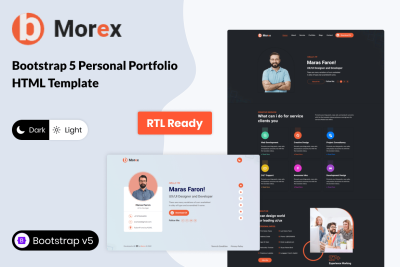 Morex - Bootstrap Personal Portfolio HTML Template