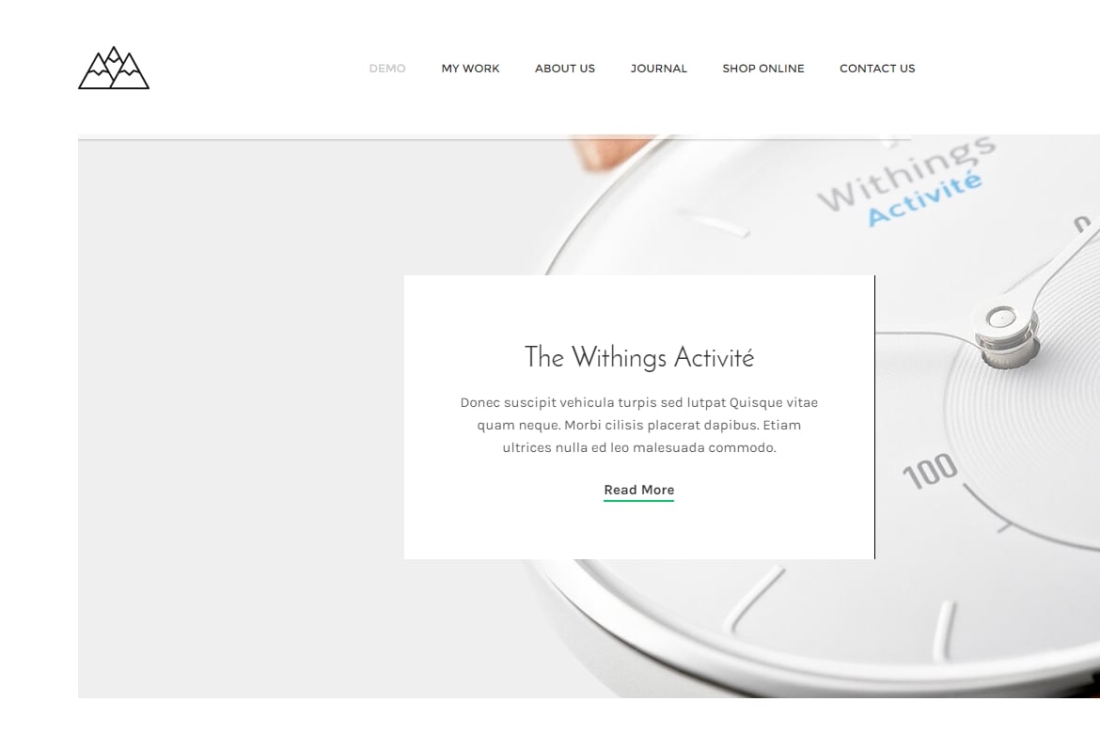 Mountain - The Minimal Portfolio Template for Insp