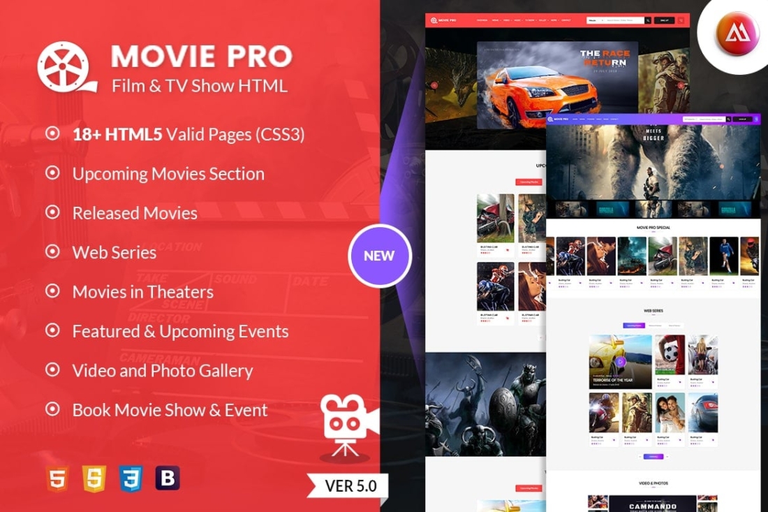 Movie Pro - TV Show and Production House HTML