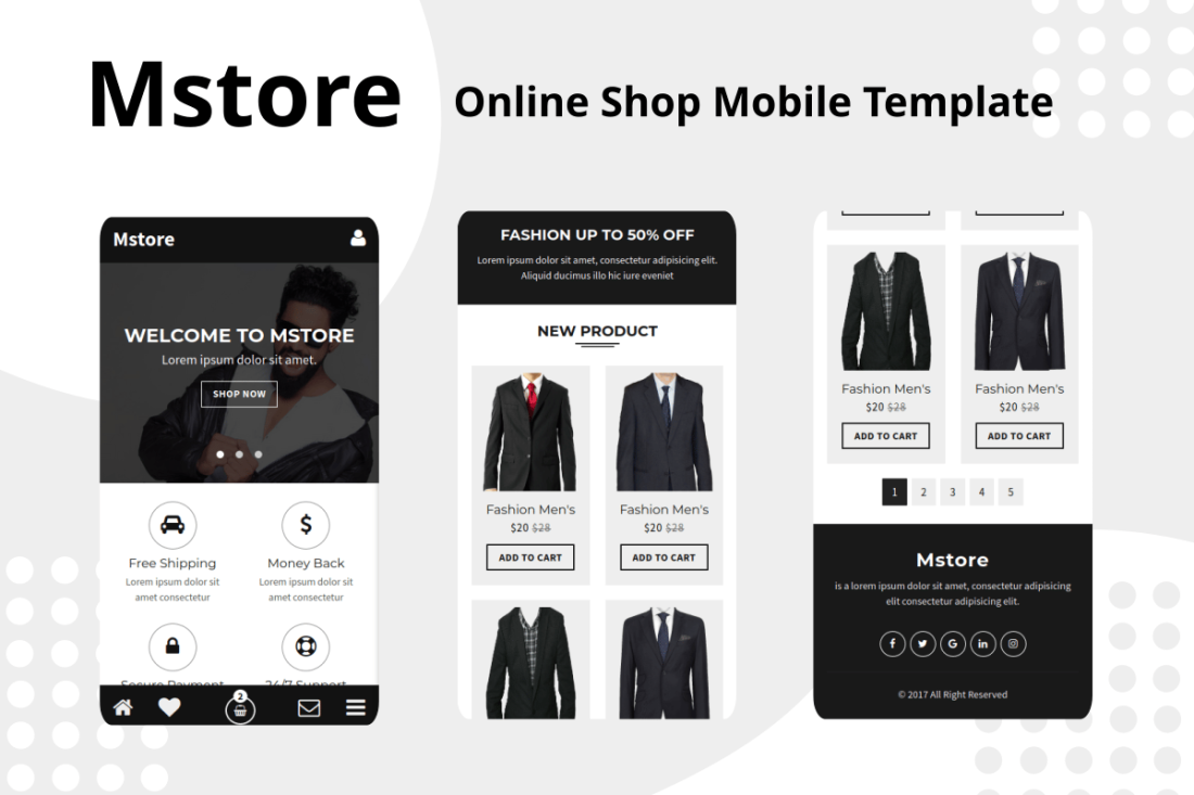 Mstore - Online Shop Mobile Template