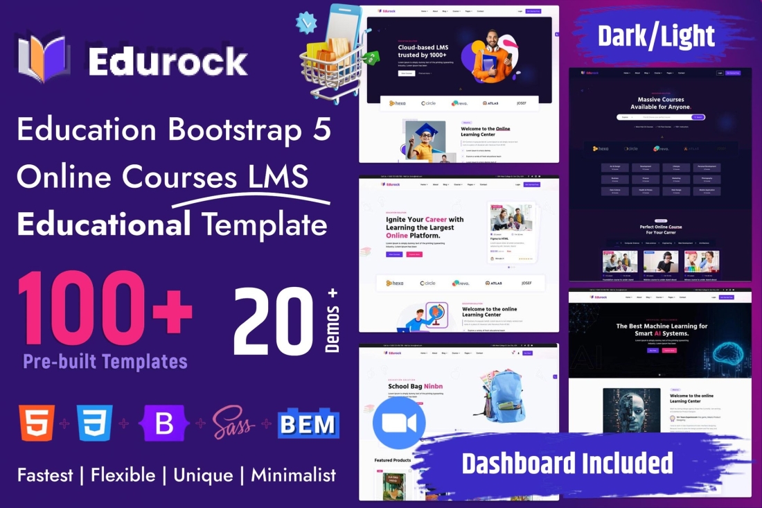 Multipurpose Bootstrap 5 Education Template