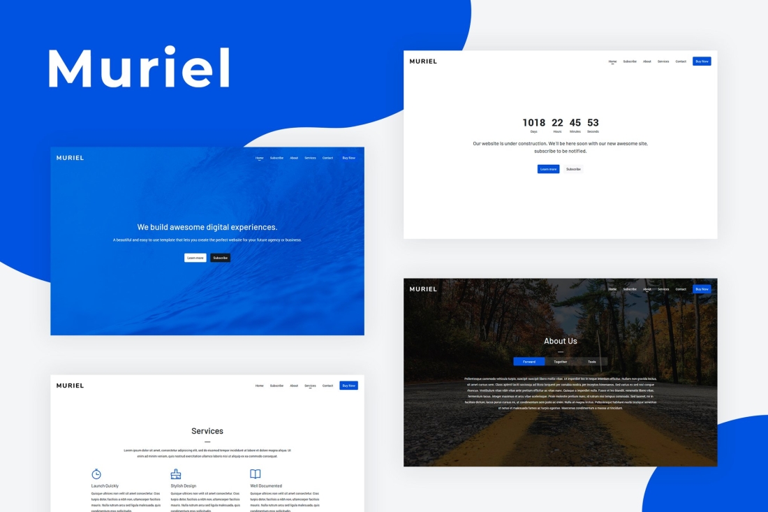 Muriel - Responsive Coming Soon Template