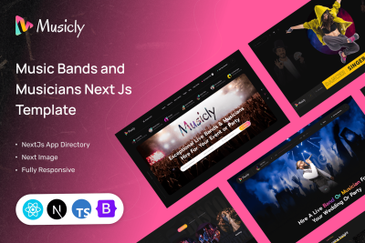 Music Bands & Musicians NextJs Template | Musicly
