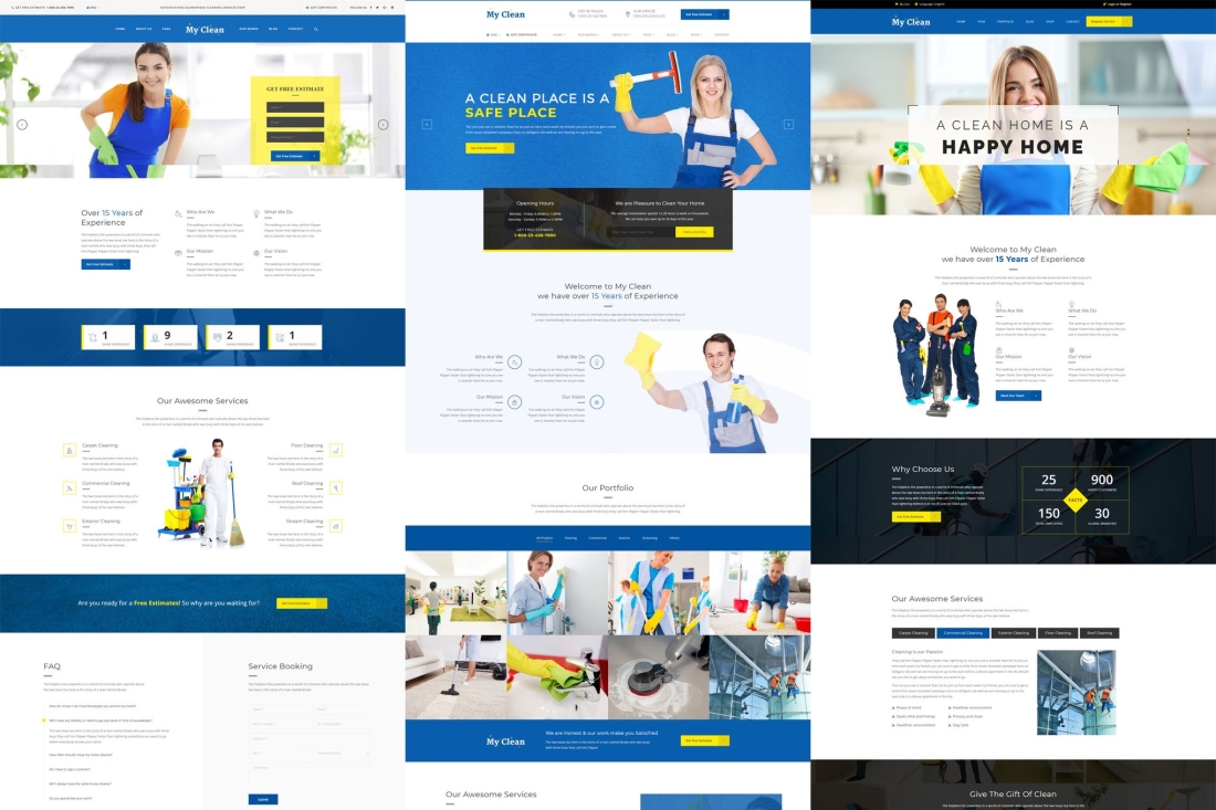 MyClean - Cleaning Company Responsive Template
