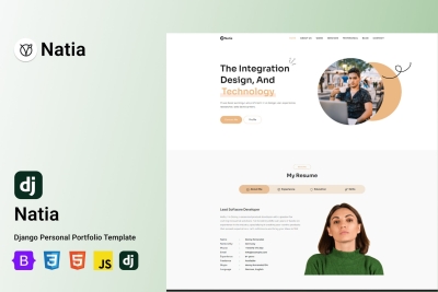 Natia - Django 5 Personal Portfolio Template
