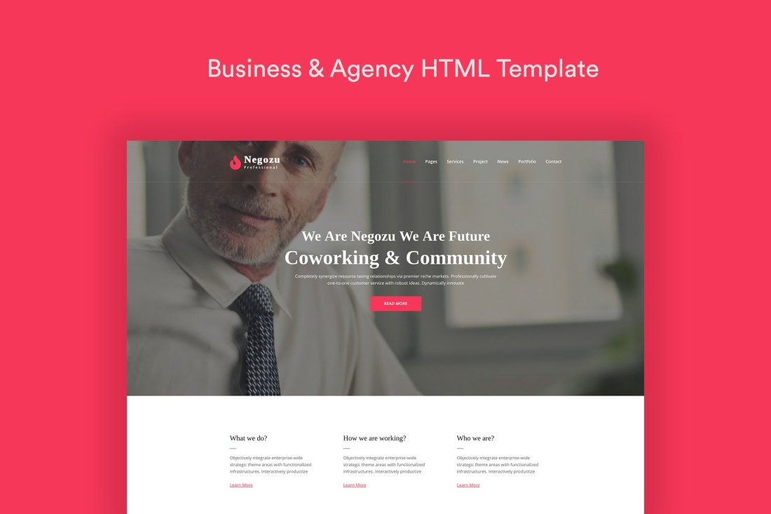 Negozu - Business and Consulting Services HTML Tem