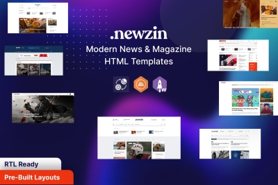 Newzin - Magazine & Newspaper HTML Template