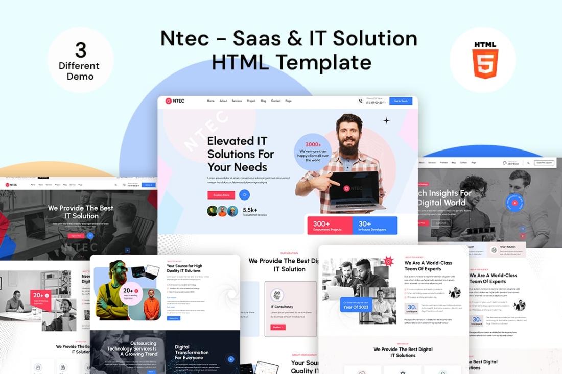Ntec - Saas & IT Solution HTML Template