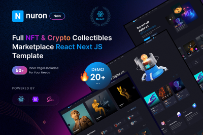 Nuron - NFT Marketplace React NextJS Template