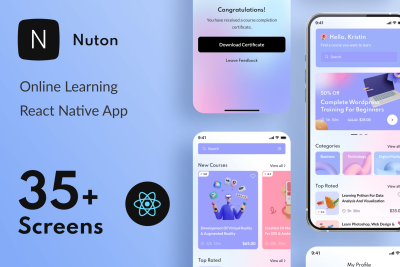 Nuton – Online Learning React Native App