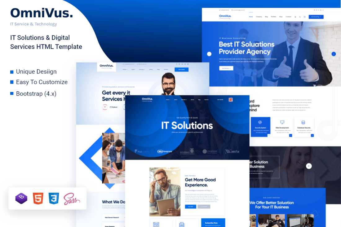 Omnivus - IT Solutions &  Services HTML Template