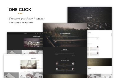 One Click - Parallax One Page HTML Template
