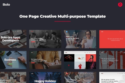 Onepage Creative Multi-purpose Template - Bolo