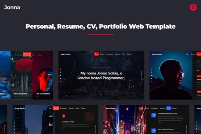 Onepage Personal, Resume, & Portfolio - Jonna