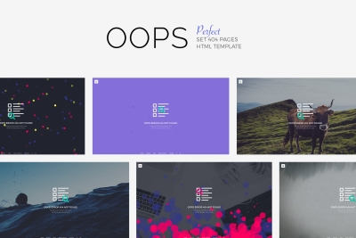 OOPS - Perfect 404 Pages Pack