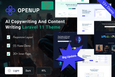 Openup - AI Application Laravel 11 Template
