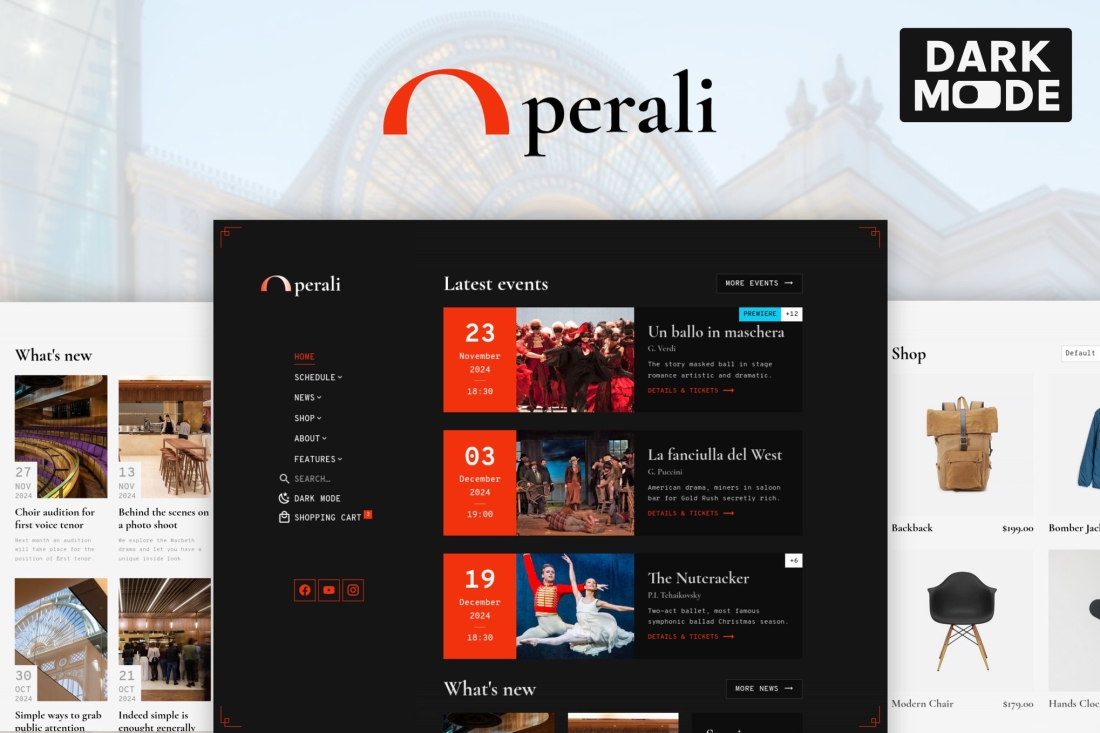 Operali - Theatre, Performing Arts HTML Template