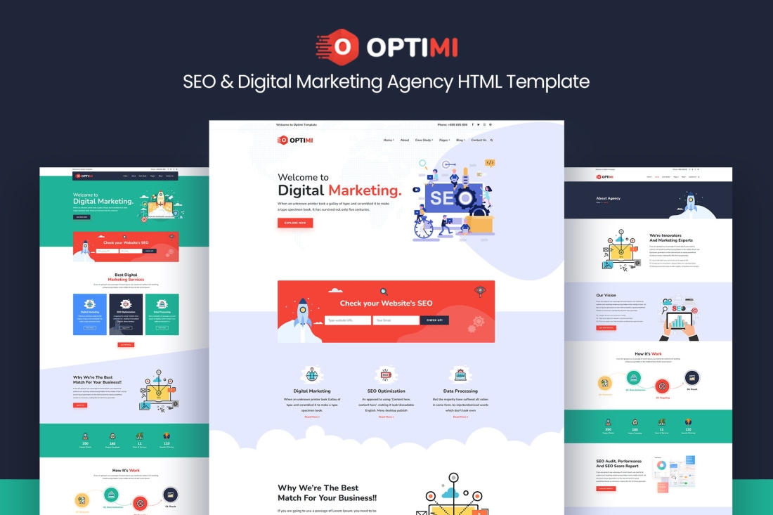Optimi - SEO & Digital Marketing Agency Template