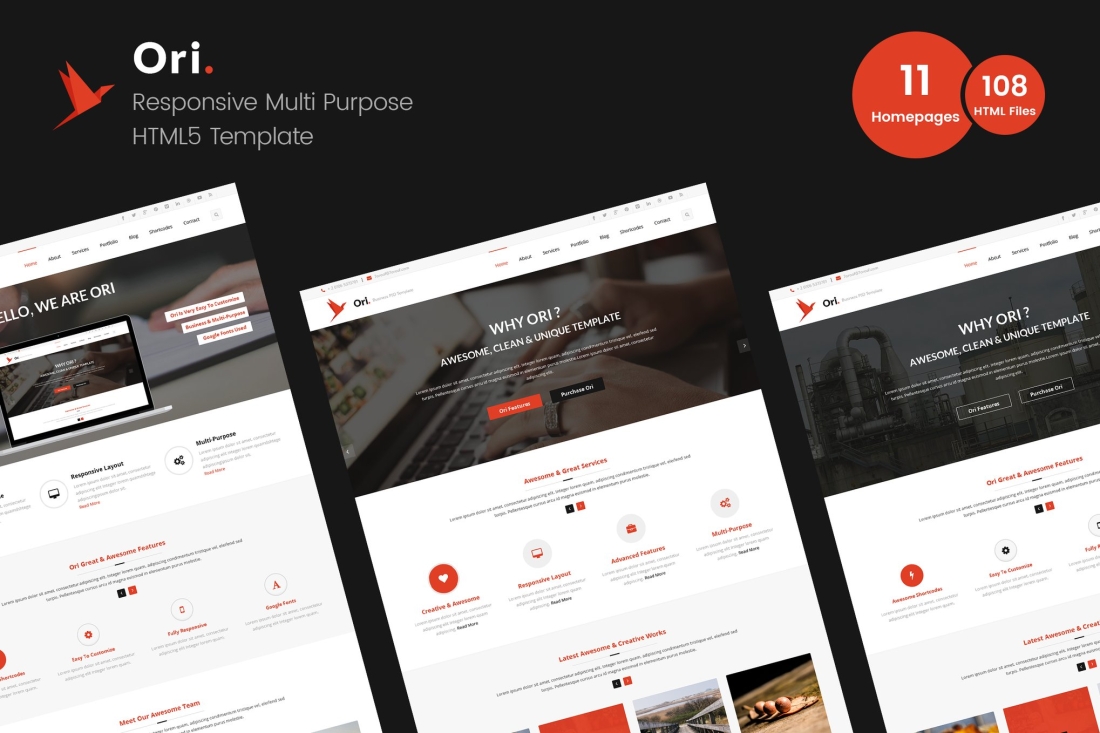Ori – Multi-purpose Business HTML Template