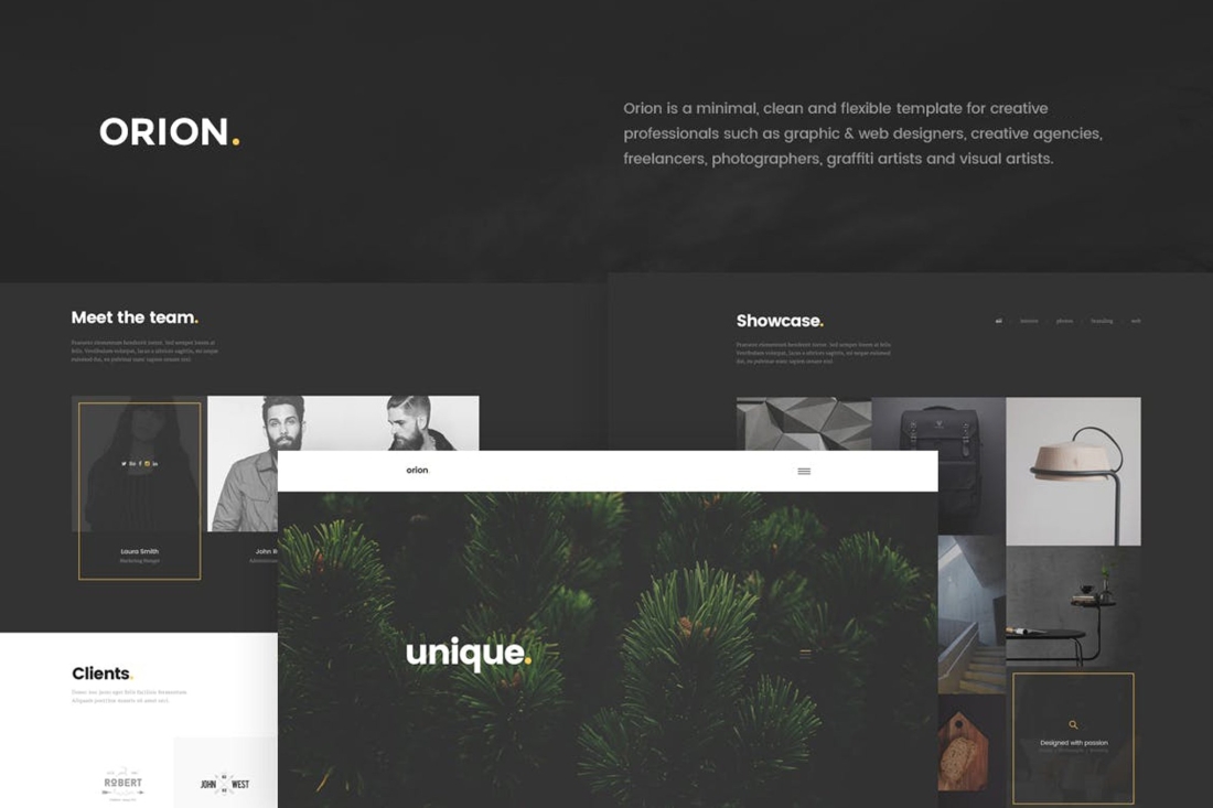 Orion - Minimal Portfolio HTML5 Template
