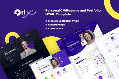 Orix - Personal CV/Resume and Portfolio HTML5