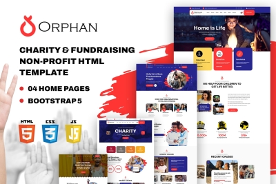 Orphan - Charity and Fundraising Non-Profit HTML