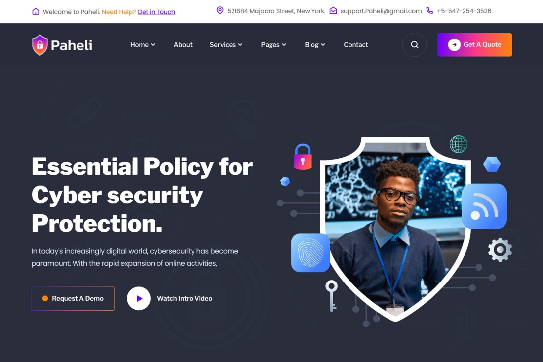 Paheli - Cyber Security HTML Template