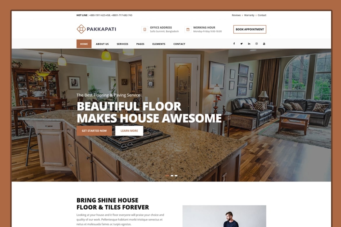 Pakkapati - Flooring Service HTML5 Template
