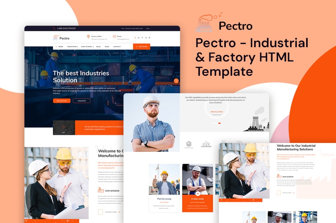 Pectro - Industrial & Factory HTML Template
