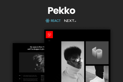 Pekko - Minimal Dark React NextJs Template