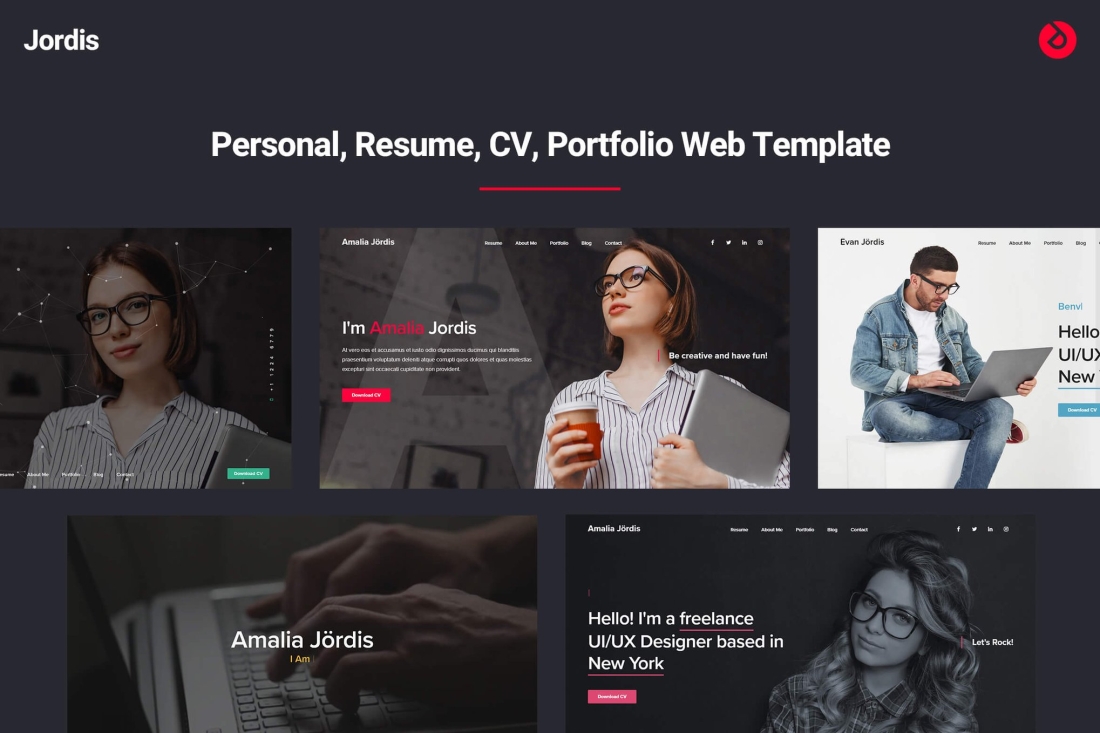 Personal, CV, Resume, Portfolio - Jordis