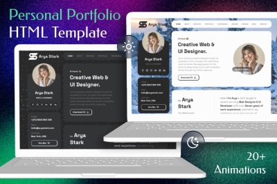 Personal Portfolio CV Resume HTML Template - Arya