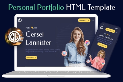 Personal Portfolio HTML Template - Cersei Lanniste