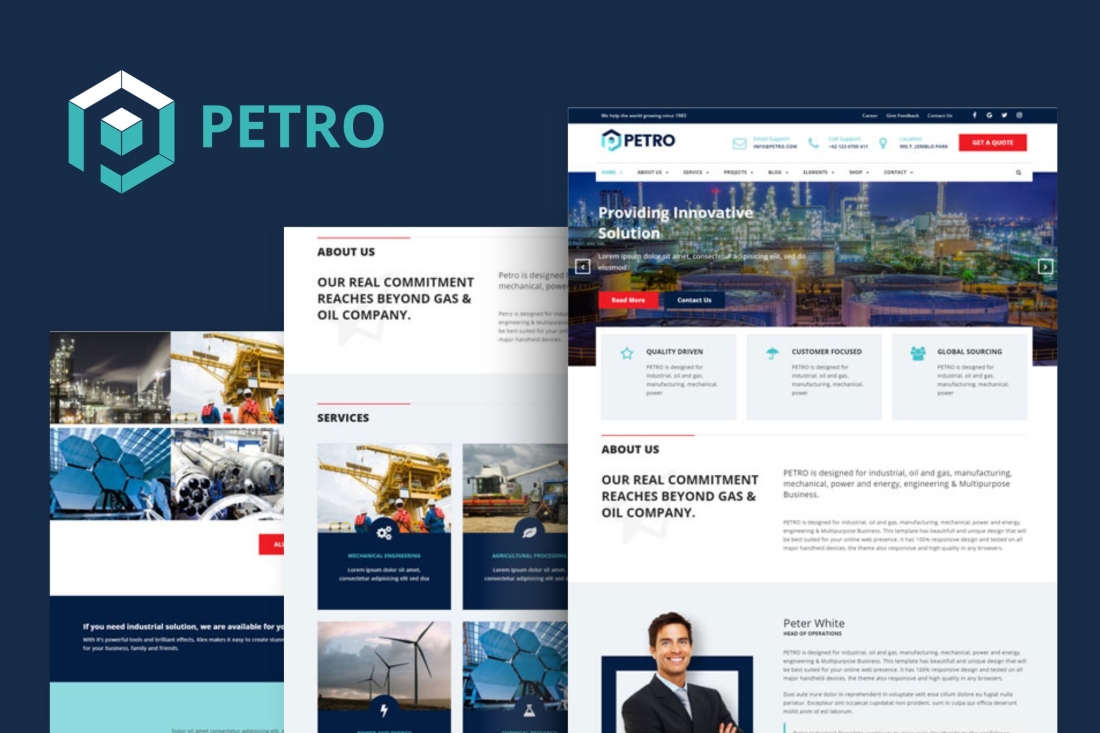Petro - Industrial HTML Template