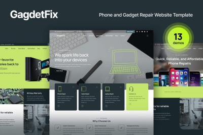 Phone and Gadget Repair Service Website Template