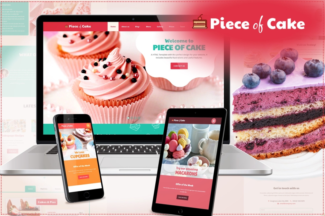Piece of Cake - Responsive HTML5 Template
