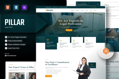 Pillar - Lawyer & Attorney HTML Template