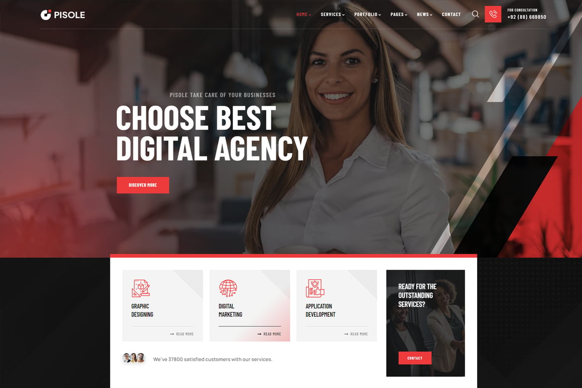 Pisole – Digital Creative Agency WordPress Theme 1.1.3