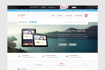 Planet Store - Ecommerce HTML Template