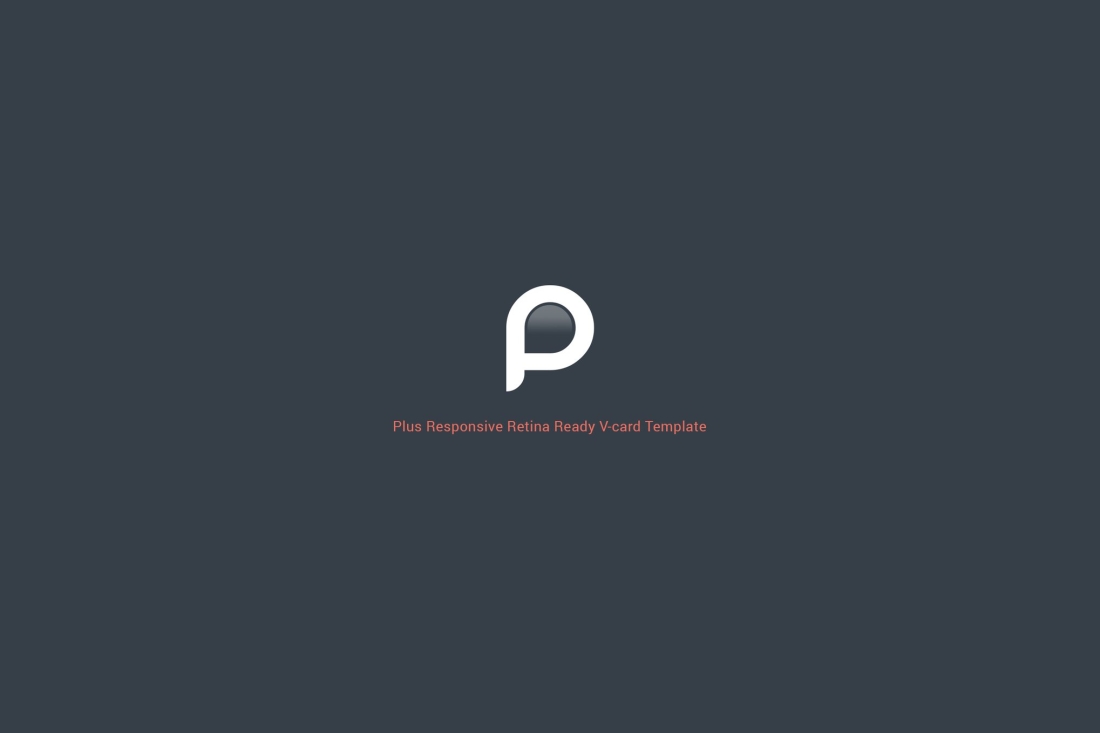 Plus Responsive Retina Ready V-card Template