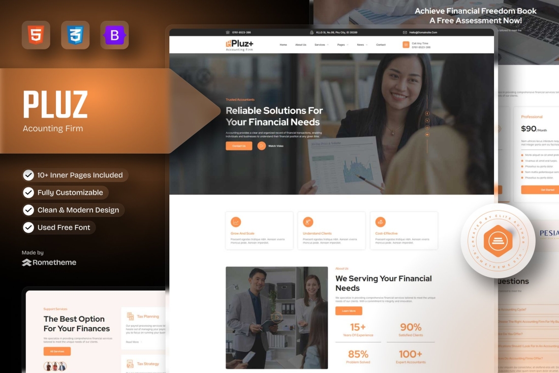 Pluz - Accounting Firm HTML Template