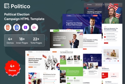 Political Party & Candidate HTML Template