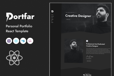 Portfar - Personal Portfolio React Template