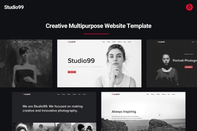 Portfolio Bootstrap Web Template - Studio99