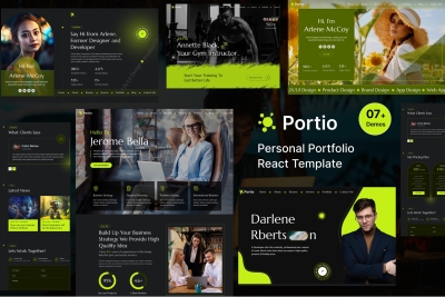 Portio | Personal Portfolio Resume React Template
