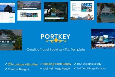 PortKey - Tour Travel Booking HTML5 Template
