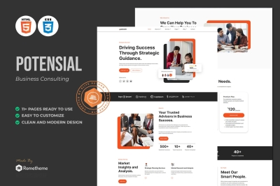 Potensial - Business Consulting HTML Template